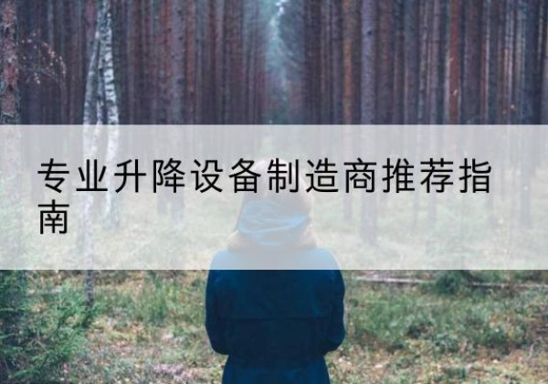 绥宁电动剪叉升降平台厂家-专业升降设备制造商推荐指南